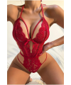 Şık Kırmızı Dantelli Babydoll Gecelik TM1302